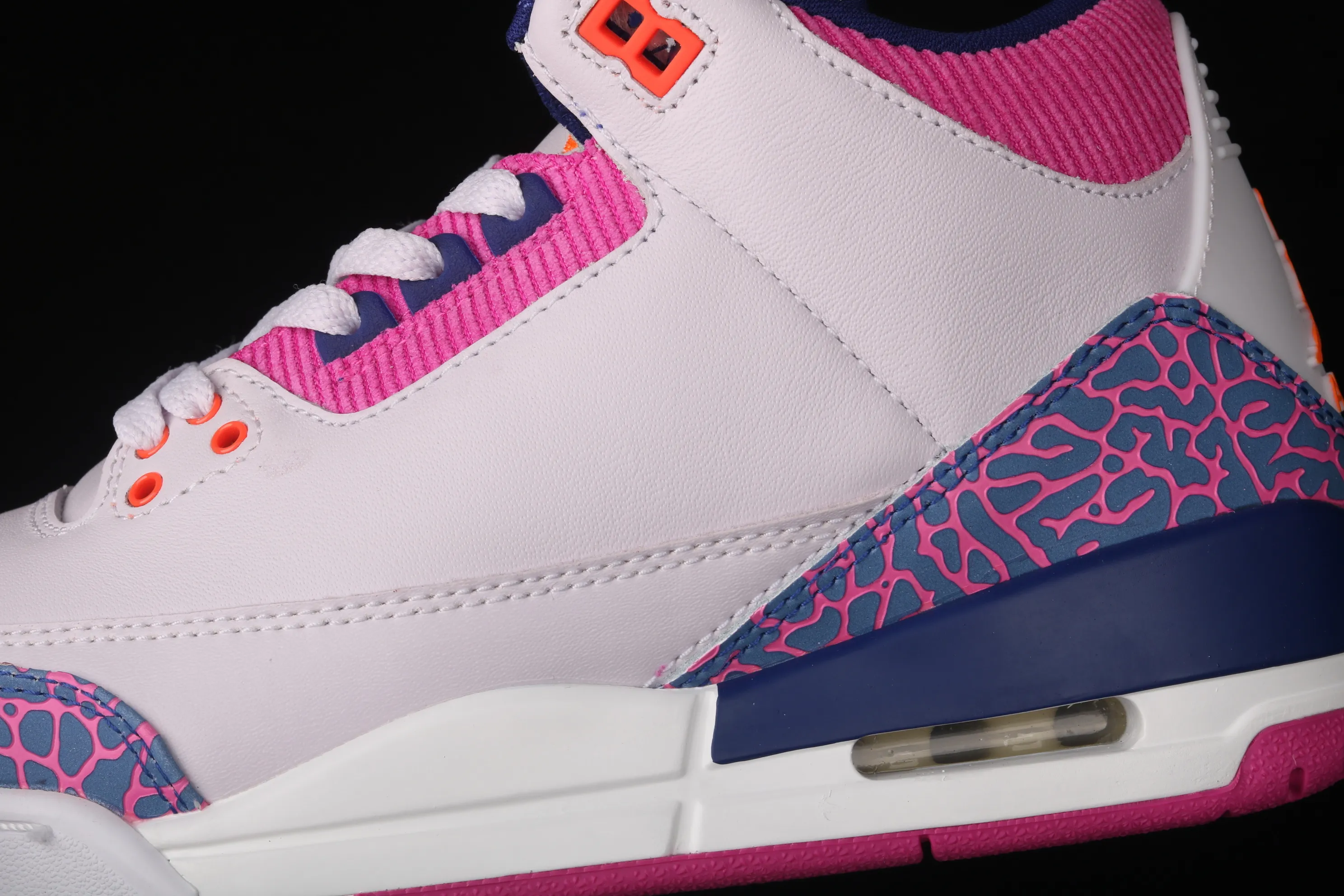 All categories Air Jordan Jordan series basketball shoes Air Jordan 3 Air Jordan Brand Air Jordan 3 GS AJ3 Joe 3 burst pink and purple first layer basketball shoes 441140-500